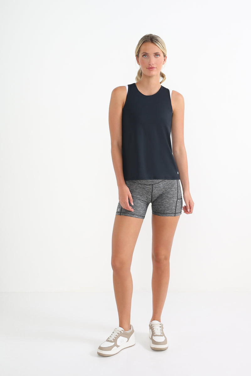 Split Tank- high front- Anthricite -FINAL SALE – Bella Bustiere